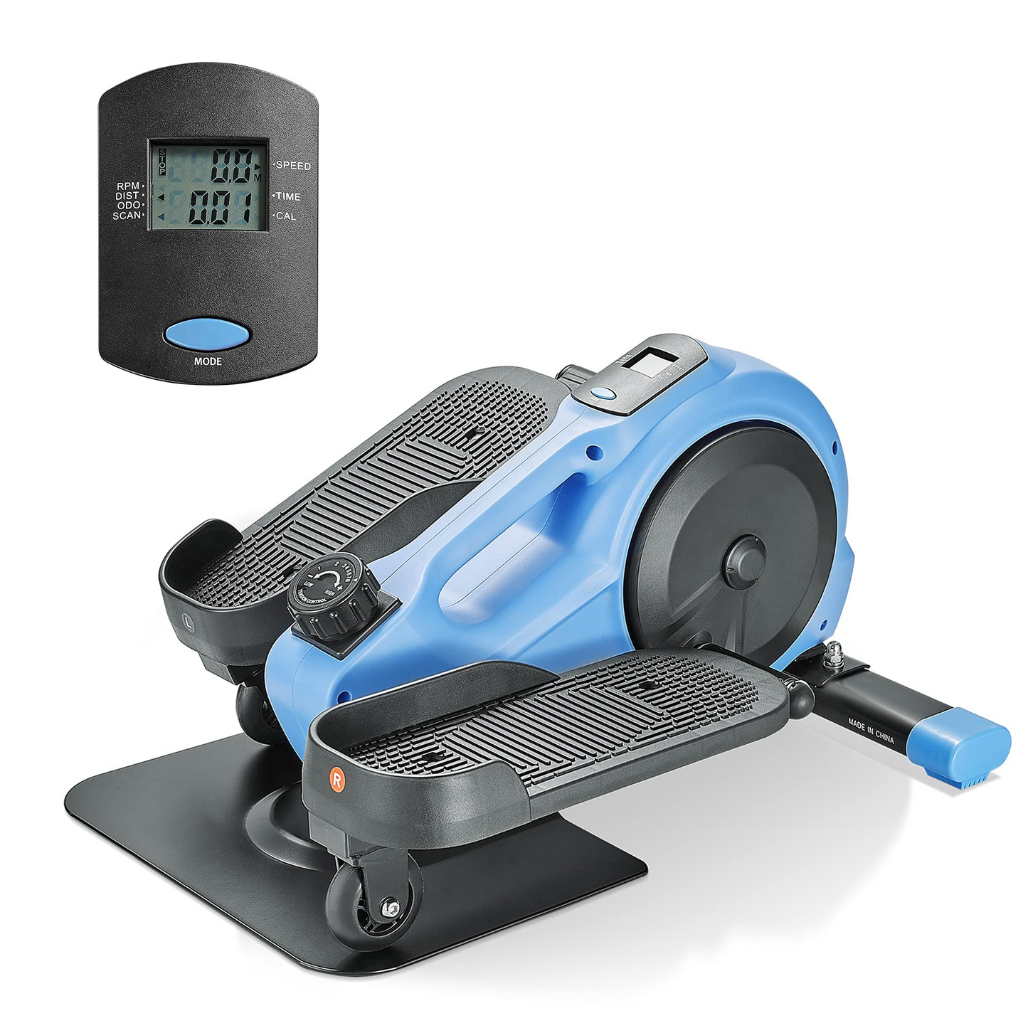 Maxkare Elliptical Trainer Pedal Exerciser, Under Desk Elliptical Training Machine with 8 Levels Adjustable Magnetic Resistance, Mini Elliptical Trainer Bike with LCD Monitor for Home Workout Office