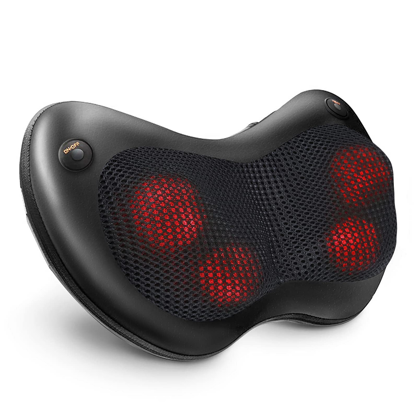 Naipo Electric Back Massage Pillow Shiatsu Neck and Shoulder Massager with Soothing Heat, Deep Kneading Massager for Full Body Muscle Relax, Gift