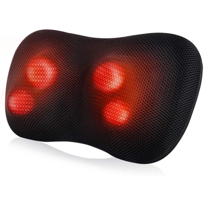 MaxKare Back Massager Pillow with Heat Shiatsu Massager Kneading Massager for Back, Neck, Shoulder, Waist, Use at Home Office