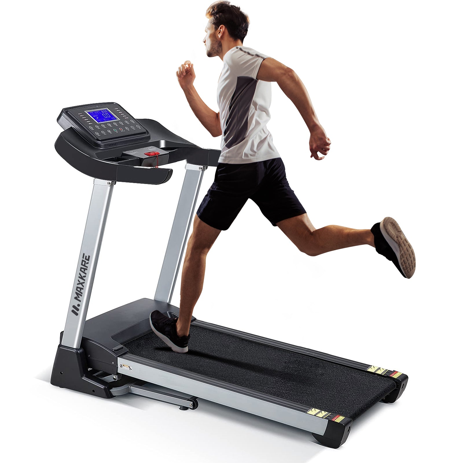 Load image into Gallery viewer, MaxKare Folding Electric Treadmill 2.5 HP Running Machine with Large LCD Display, 15 Preset Programs, 3 Manual Incline Treadmill
