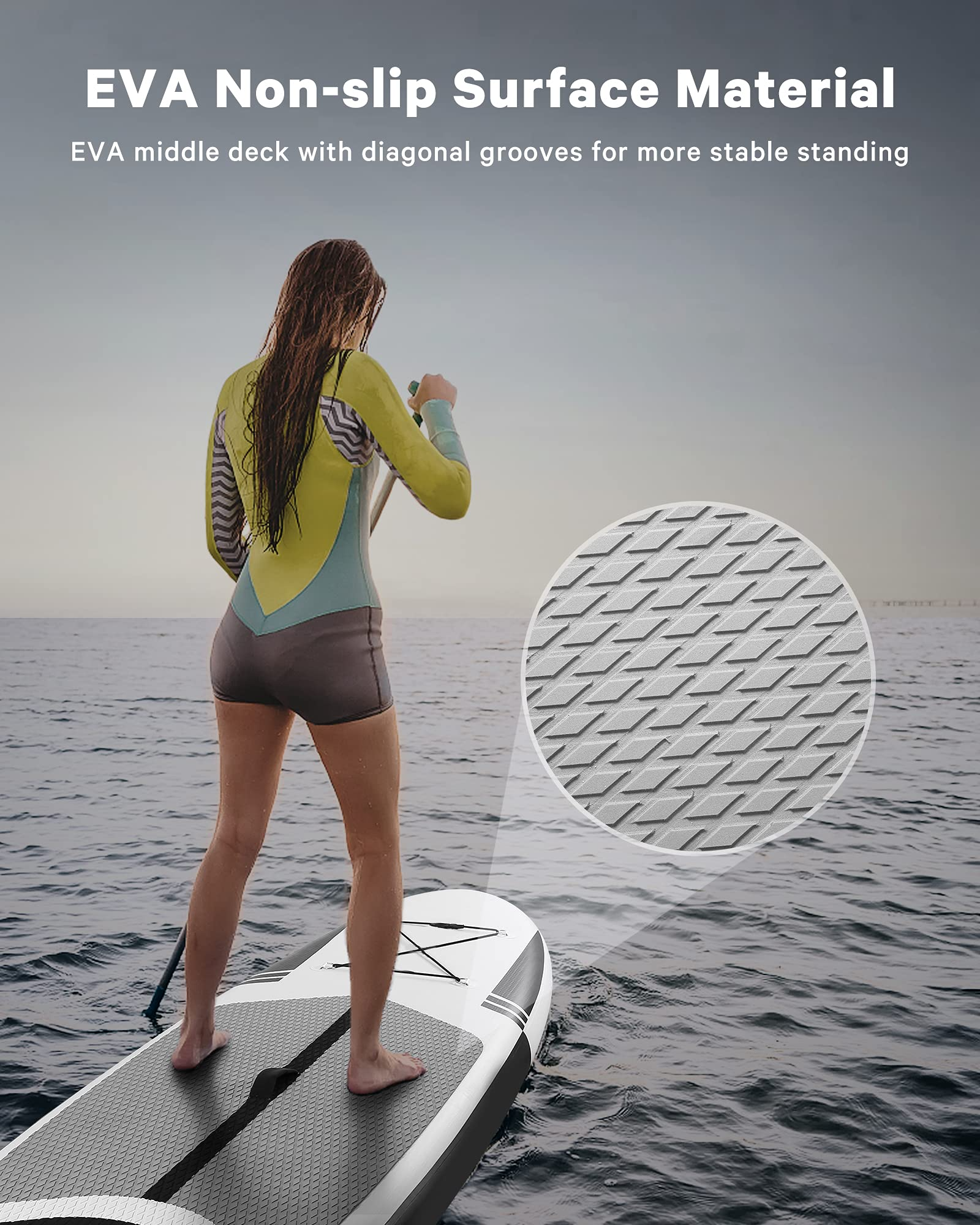 for MAXKARE Maxkare SUP 330 Adult, – Youth 10Ft Up Inflatable Stand Paddle Board