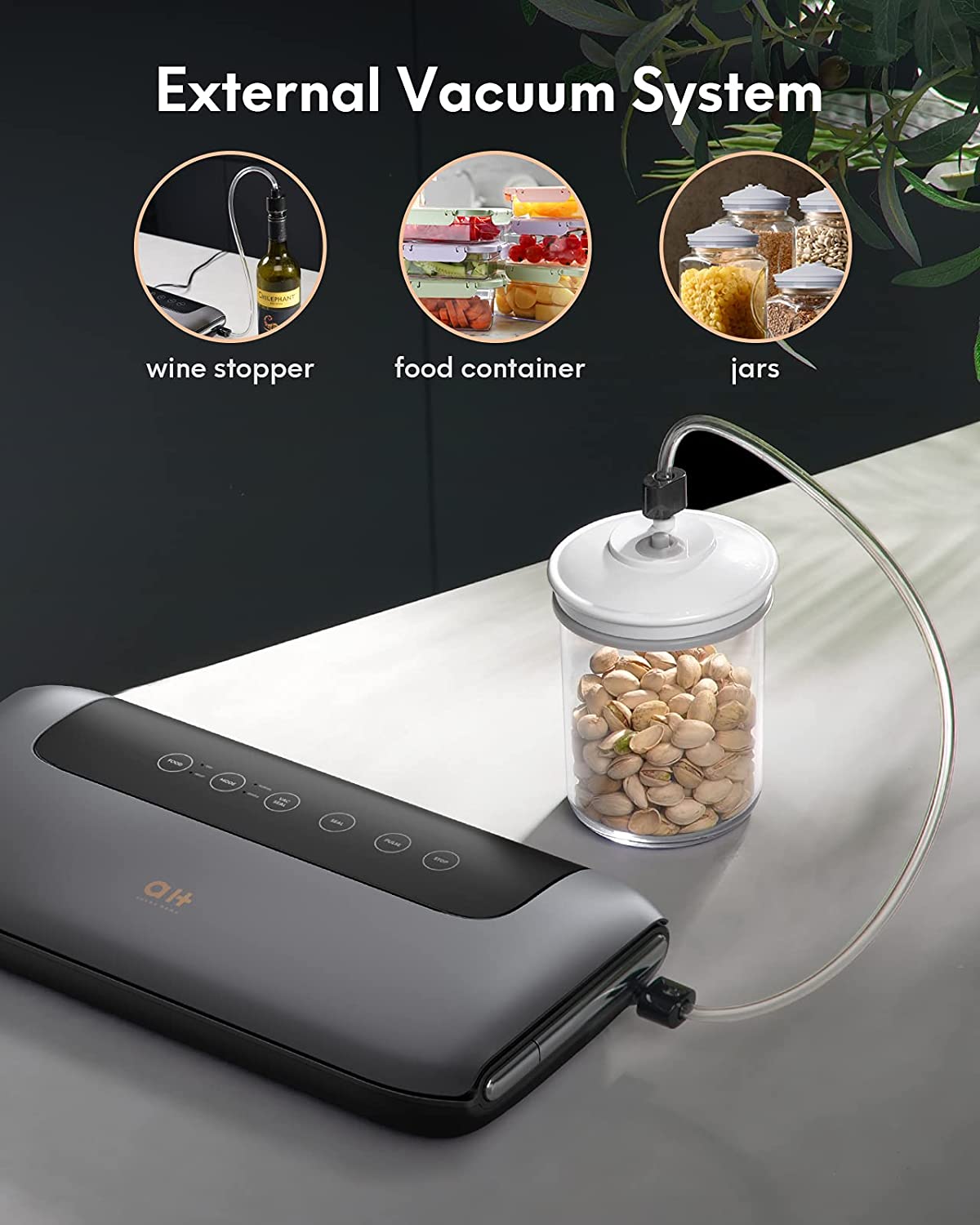 Aukey Home Vacuum Sealer Machine 8 in 1 Automatic Food Sealer, 75Kpa P –  MAXKARE