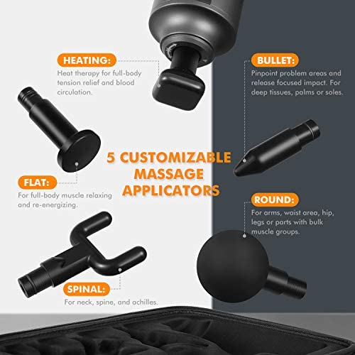 Load image into Gallery viewer, Heated Massage Percussion Gun for Athletes, Deep Tissue Muscle Massager
