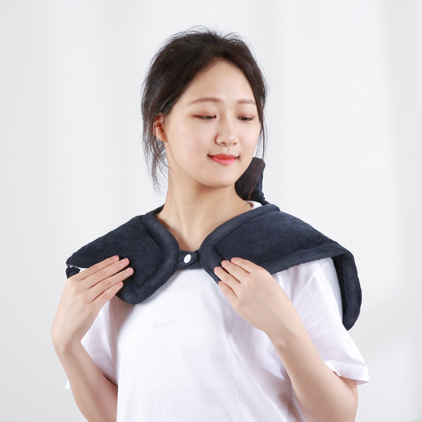 Maxkare 22x16inch Heating Pad for Back and Shoulder, Heat Wrap with Fast-Heating and 4 Heat Settings, 2 Hours Auto Shut Off Available, Dark Blue