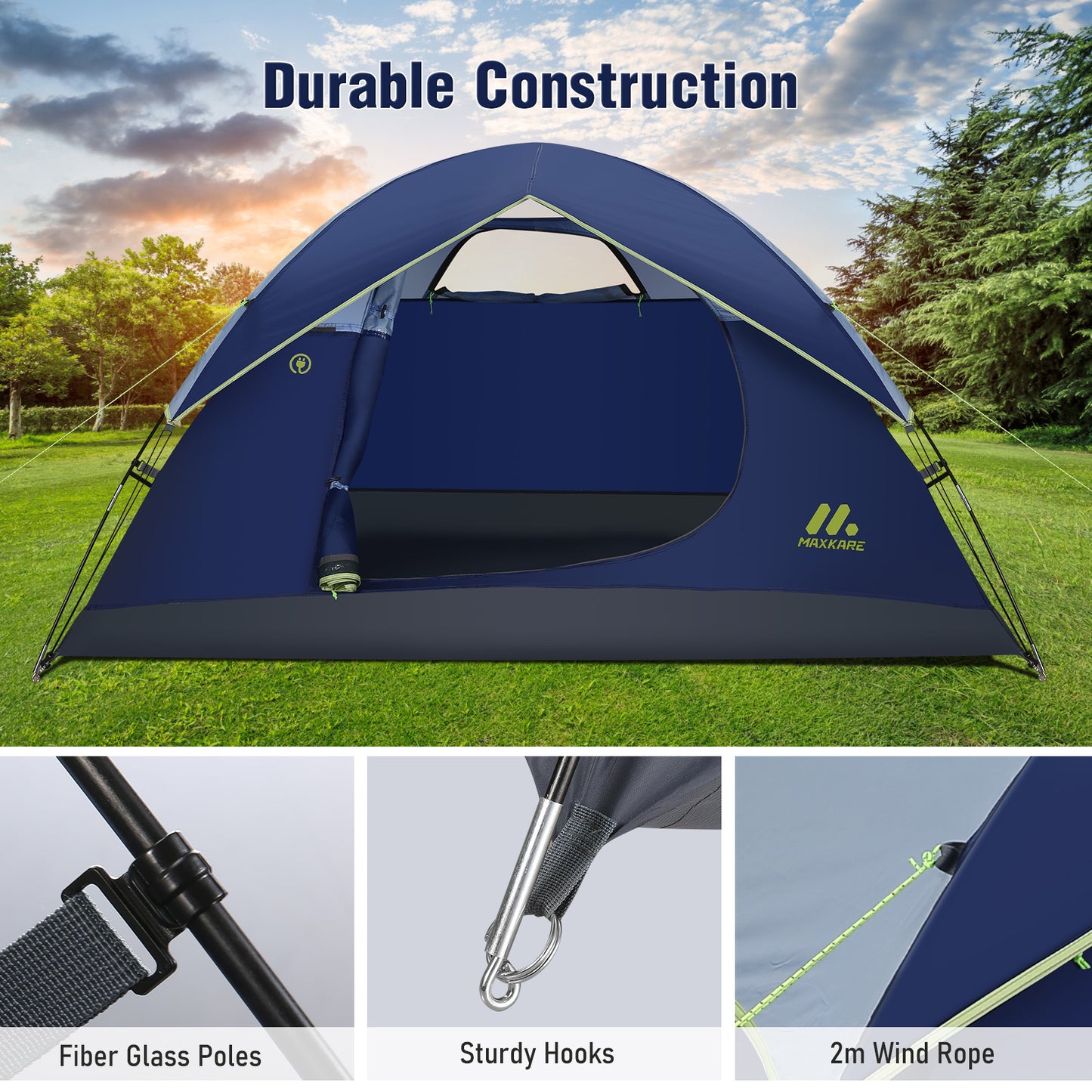 Maxkare 2 person Camping Tent