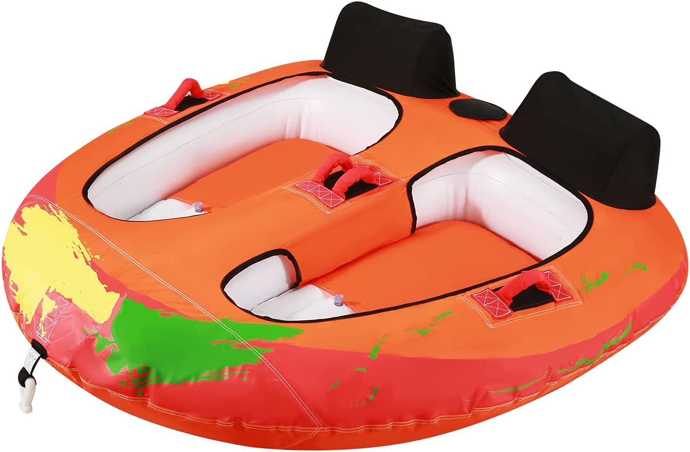Load image into Gallery viewer, Towable Tube for Boating 2 Rider Boating Tube for Youth &amp; Adult Have Fun Outdoor
