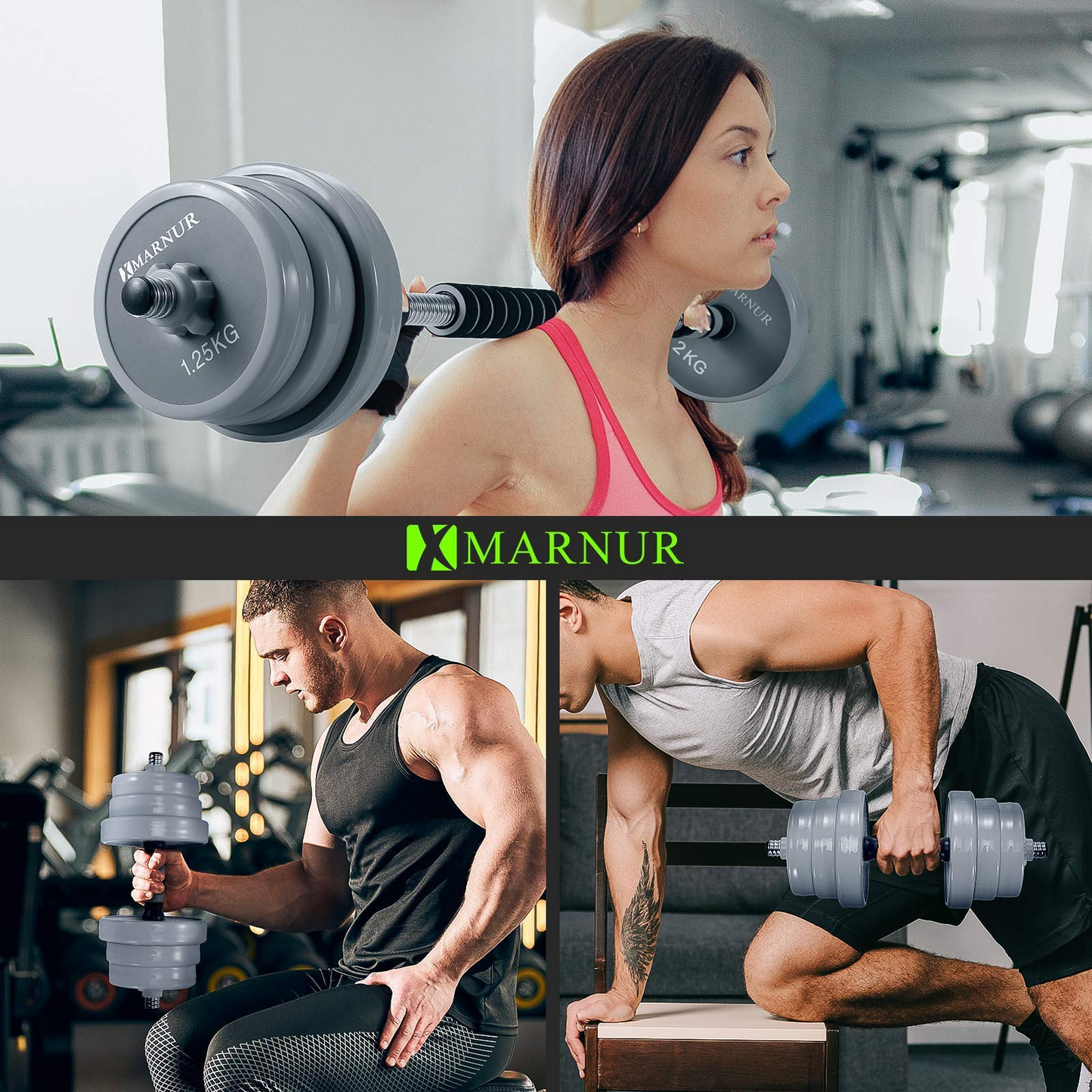Adjustable Dumbbell Barbell Weight Set, 44 LB Dumbbell Barbell Set with Connecting Rod Used as Barbell Weight Set for Exercises Fitness, Home Gym Weights for Men and Women