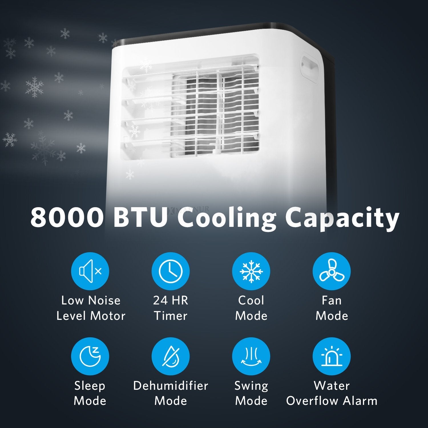 Load image into Gallery viewer, 8000 BTU Portable Air Conditioner - NAIPO
