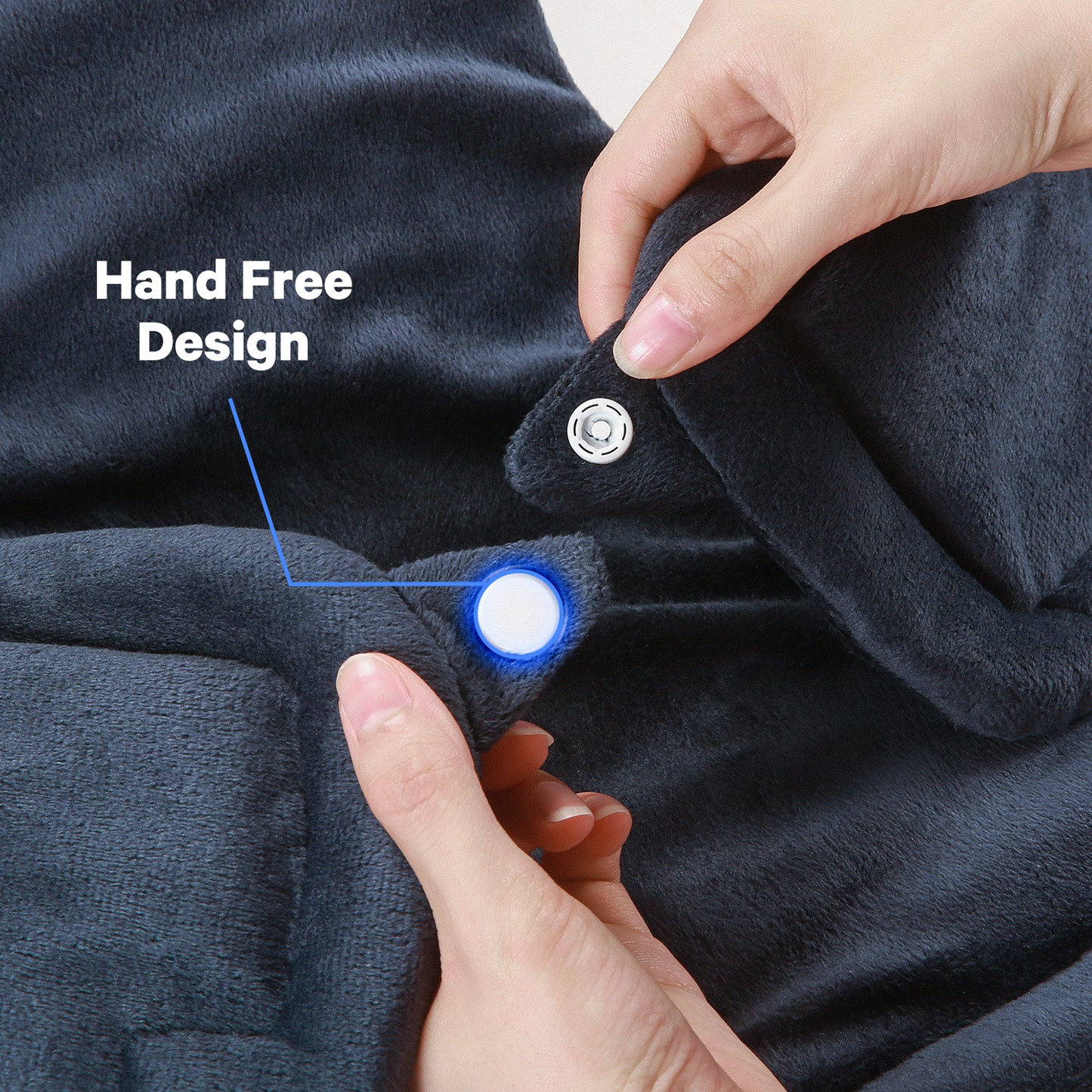 Maxkare 22x16inch Heating Pad for Back and Shoulder, Heat Wrap with Fast-Heating and 4 Heat Settings, 2 Hours Auto Shut Off Available, Dark Blue