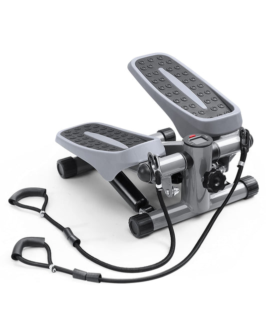 MaxKare Stepper for Exercise Stepper with Resistance Bands Aerobic Motor Adjustable Portable Hydraulic Cylinder LCD Display Fitness 220Lbs Weight Capacity Use by Adult & Kid & Teenager