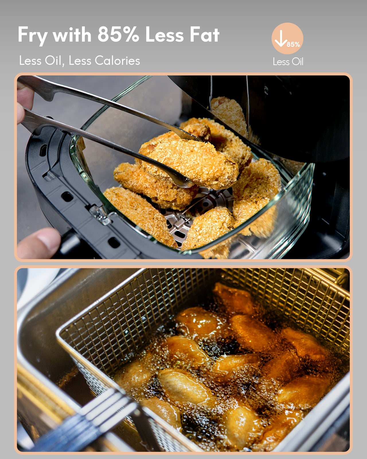 Load image into Gallery viewer, 3.5QT Air Fryer, Oilless Air Fryer Oven Cooker with LED Screen, Nonstick Dishwasher Safe Basket
