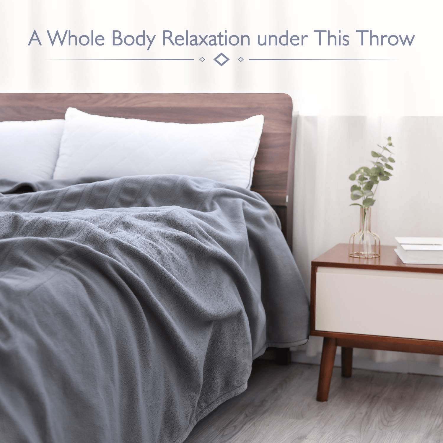 Large heated throw hot sale