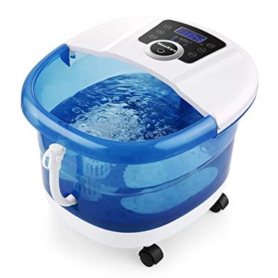 Load image into Gallery viewer, Foot Spa Bath Massager 3-Speed Frequency Conversion Heat - Bubbles - Massage, 4 Motorized Massage Rollers, Adjustable Time &amp; Temprature 6 in 1 Pedicure Soaking Feet Basin, Soothe and Comfort Feet - NAIPO
