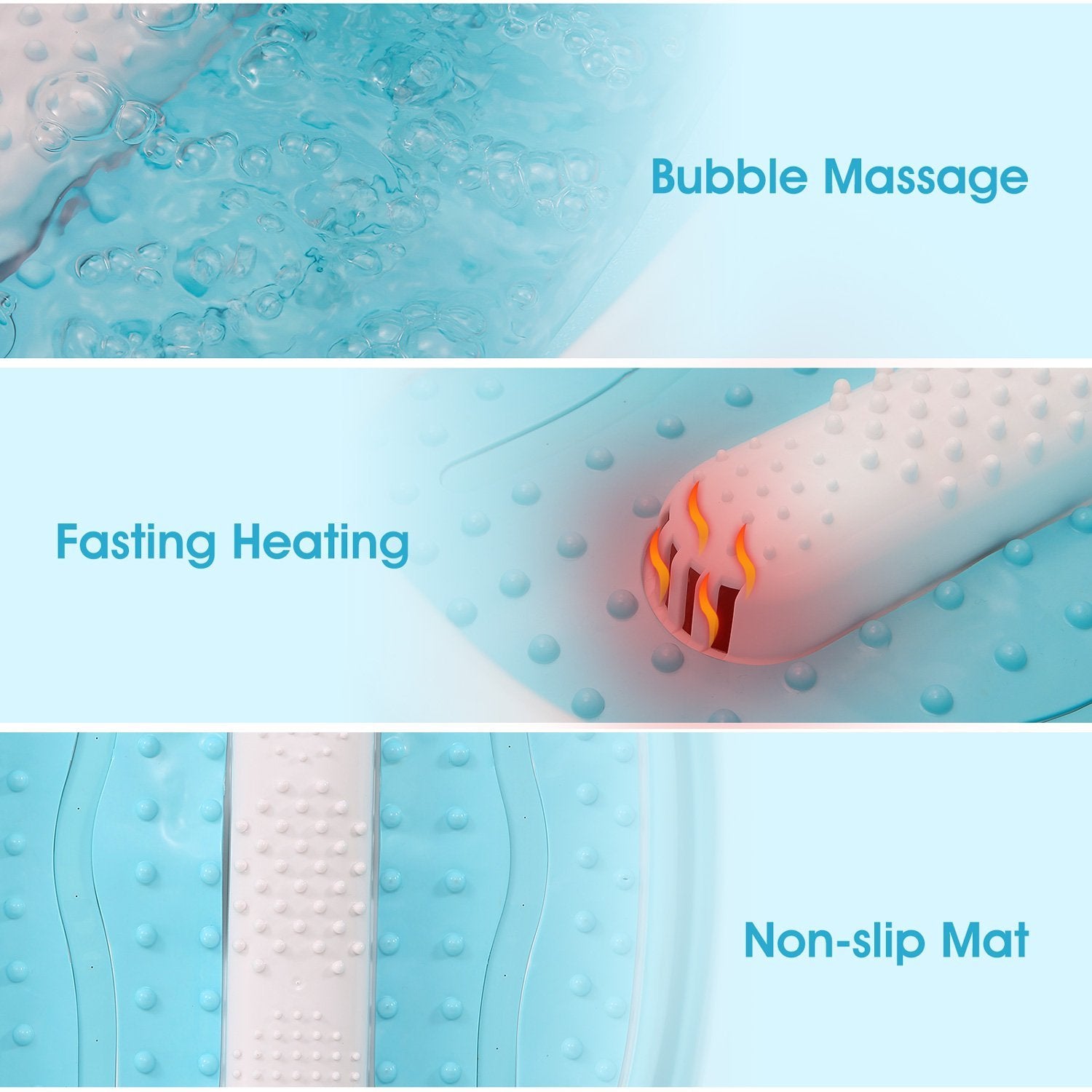 MaxKare Foot Spa Bath Massager, Foldable Foot Soaking Tub for Feet – MAXKARE