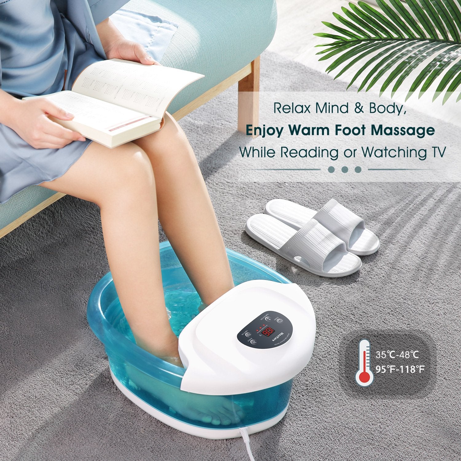 MaxKare Foot Spa Bath Massager with Heat