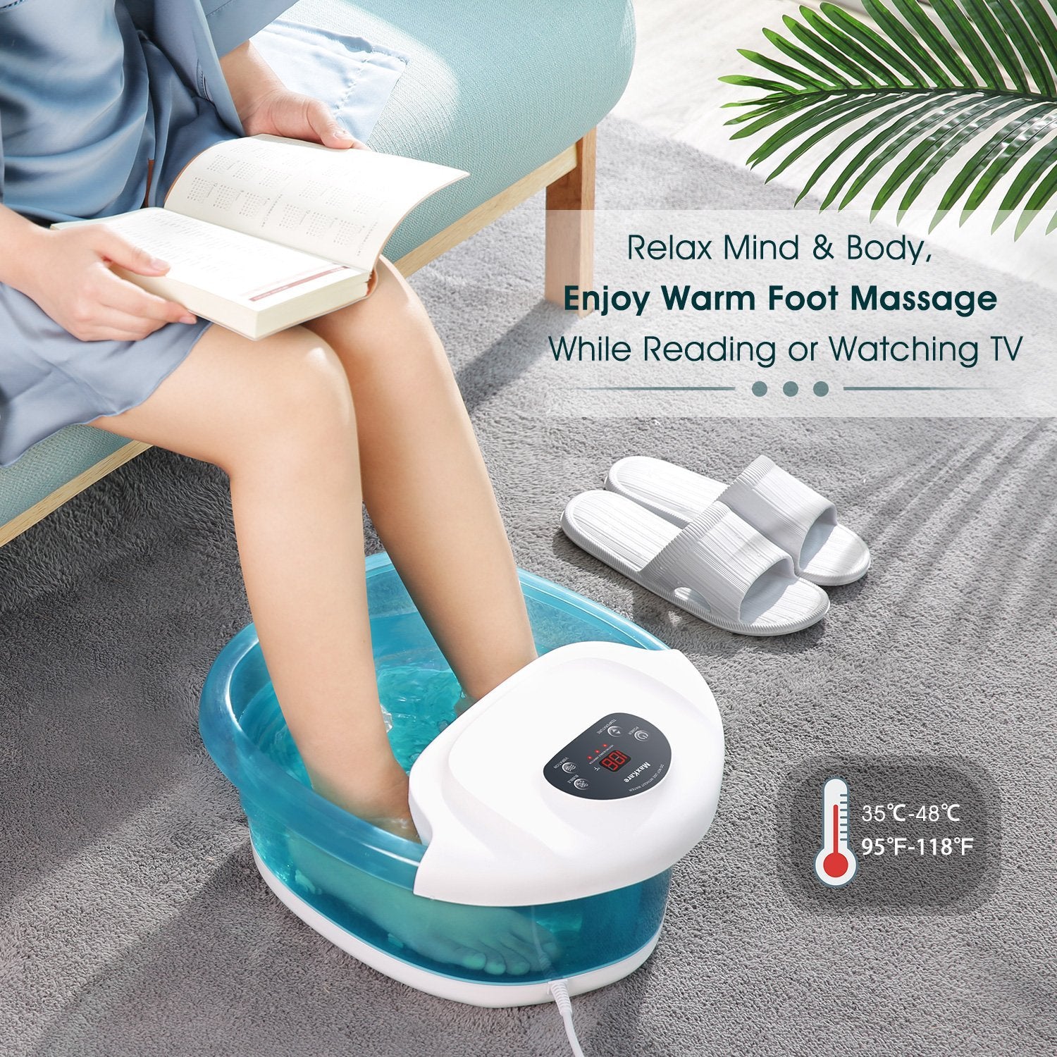 Foot Spa Bath Massager With Heat Maxkare ⋆ Bold-Products USA