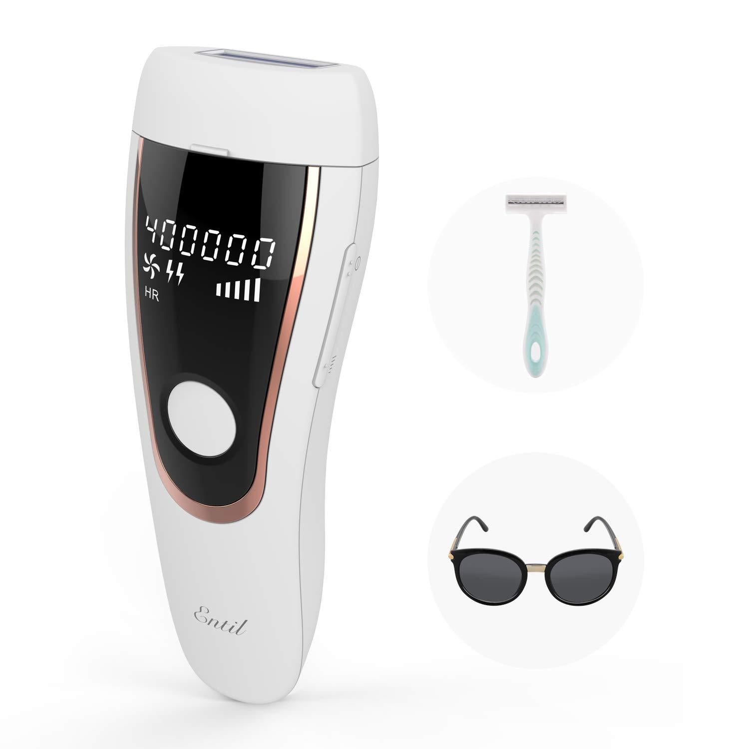 Load image into Gallery viewer, Laser Hair Removal for Women and Men, Hair Remover Permanent Painless 400,000 Flashes 2 Modes &amp; 5 Light Intensity Settings, Whole Body Home Use - NAIPO
