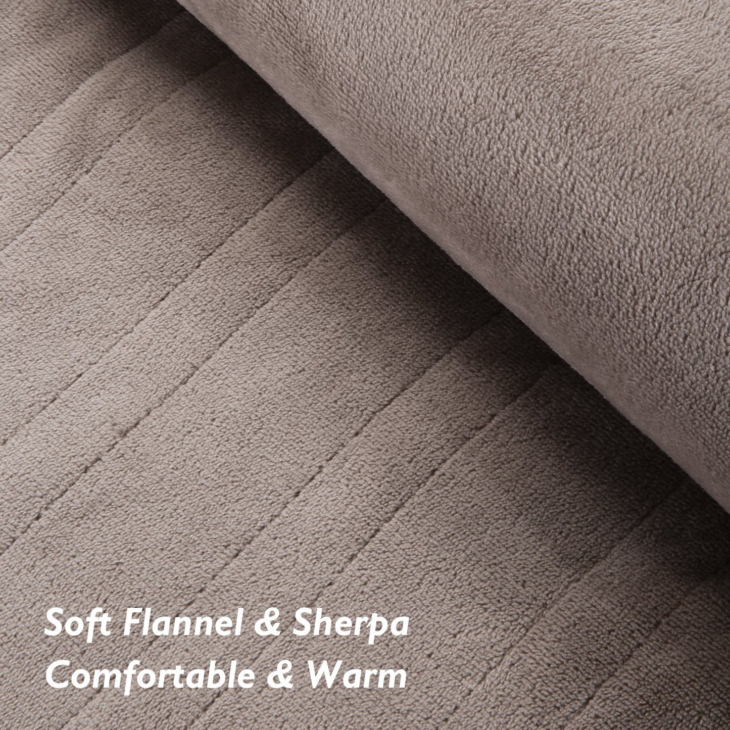 MaxKare Electric Blanket Heated Throw 72" x 84" Oversized Flannel Heated Blanket, ETL Certification Fast Heating with 4 Heating Levels & 10 Hours Auto Off, Machine Washable - NAIPO