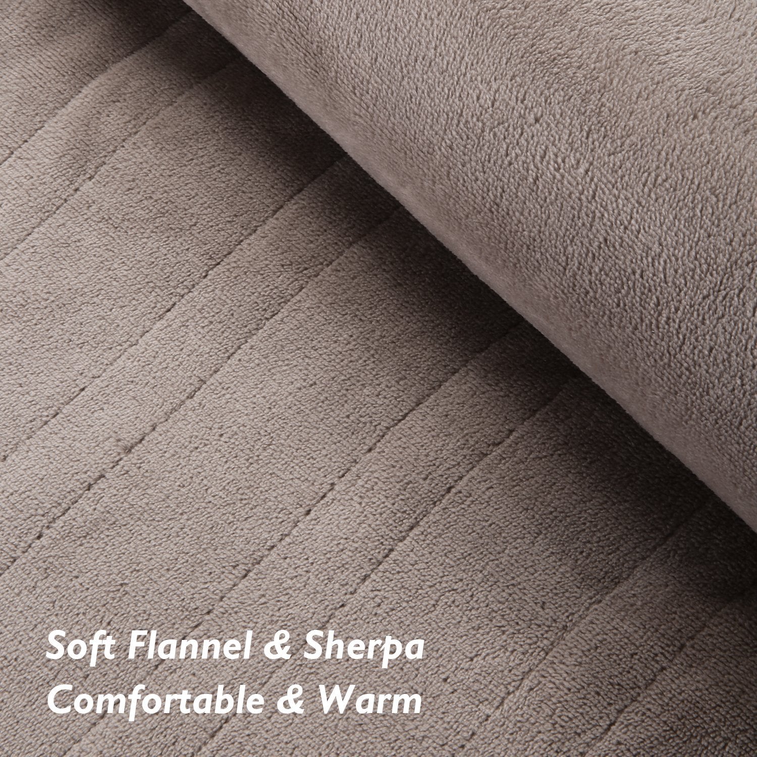 MaxKare Electric Blanket Heated Throw 72" x 84" Oversized Flannel Heated Blanket, ETL Certification Fast Heating with 4 Heating Levels & 10 Hours Auto Off, Machine Washable - NAIPO