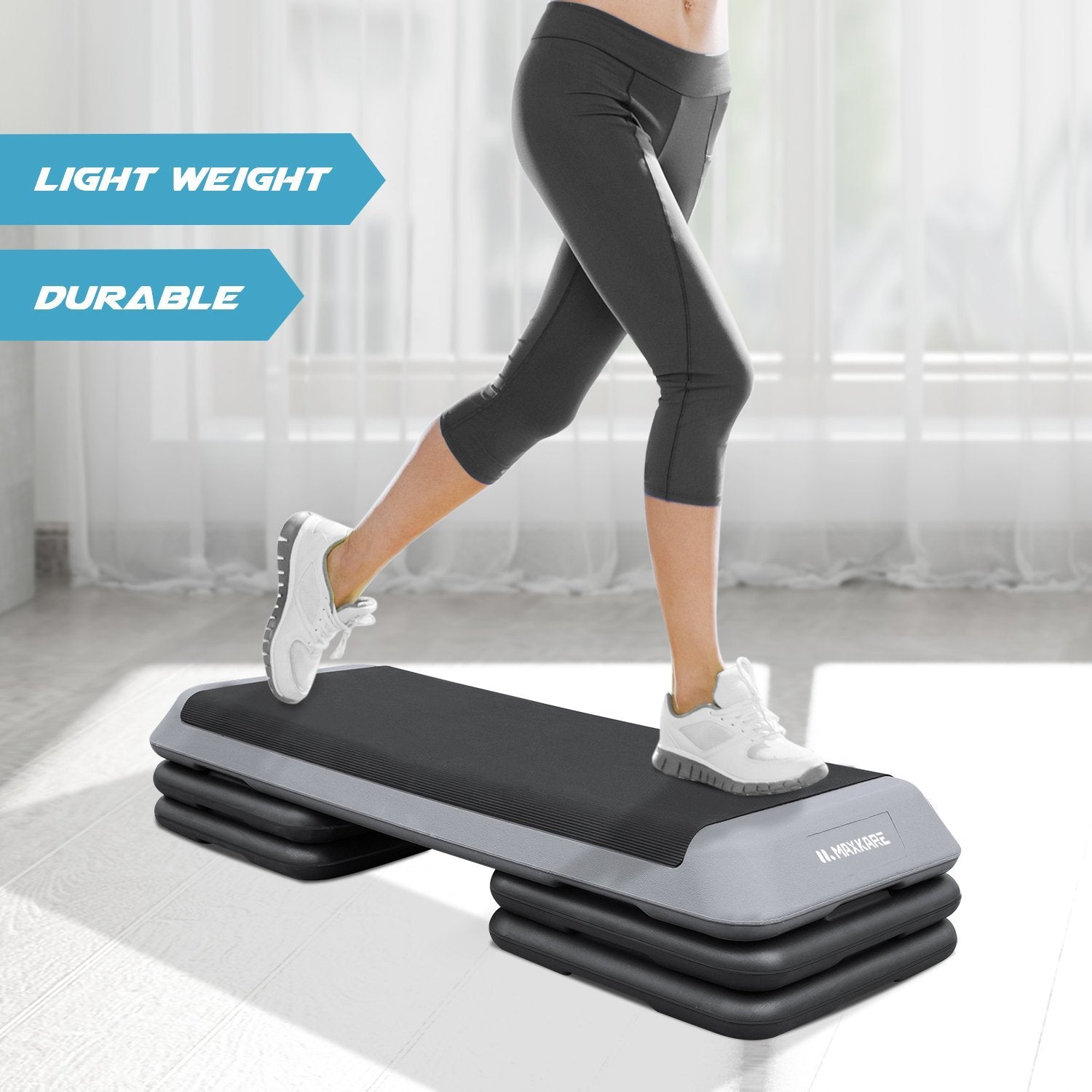 Aerobic Exercise Stepper Platforms with 6 Adjustable Risers – Aerobic Step  Shop