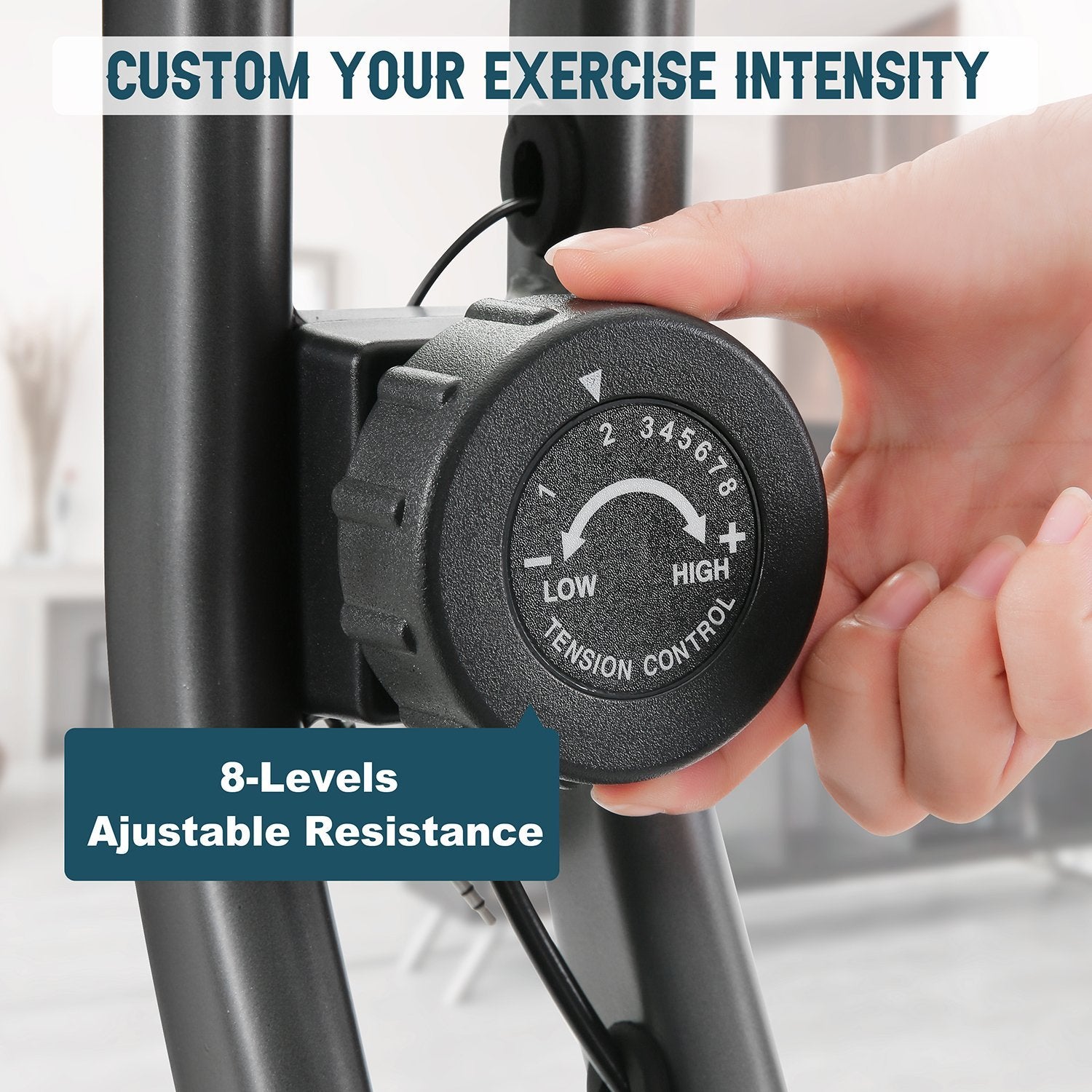 MaxKare Folding Upright Exercise Bike with Magnetic Resistance Indoor Cycling Bike Stationary Bike w/Extra Large Cushion Seat/Pulse Sensor/LCD Monitor Portable For Home Use - NAIPO