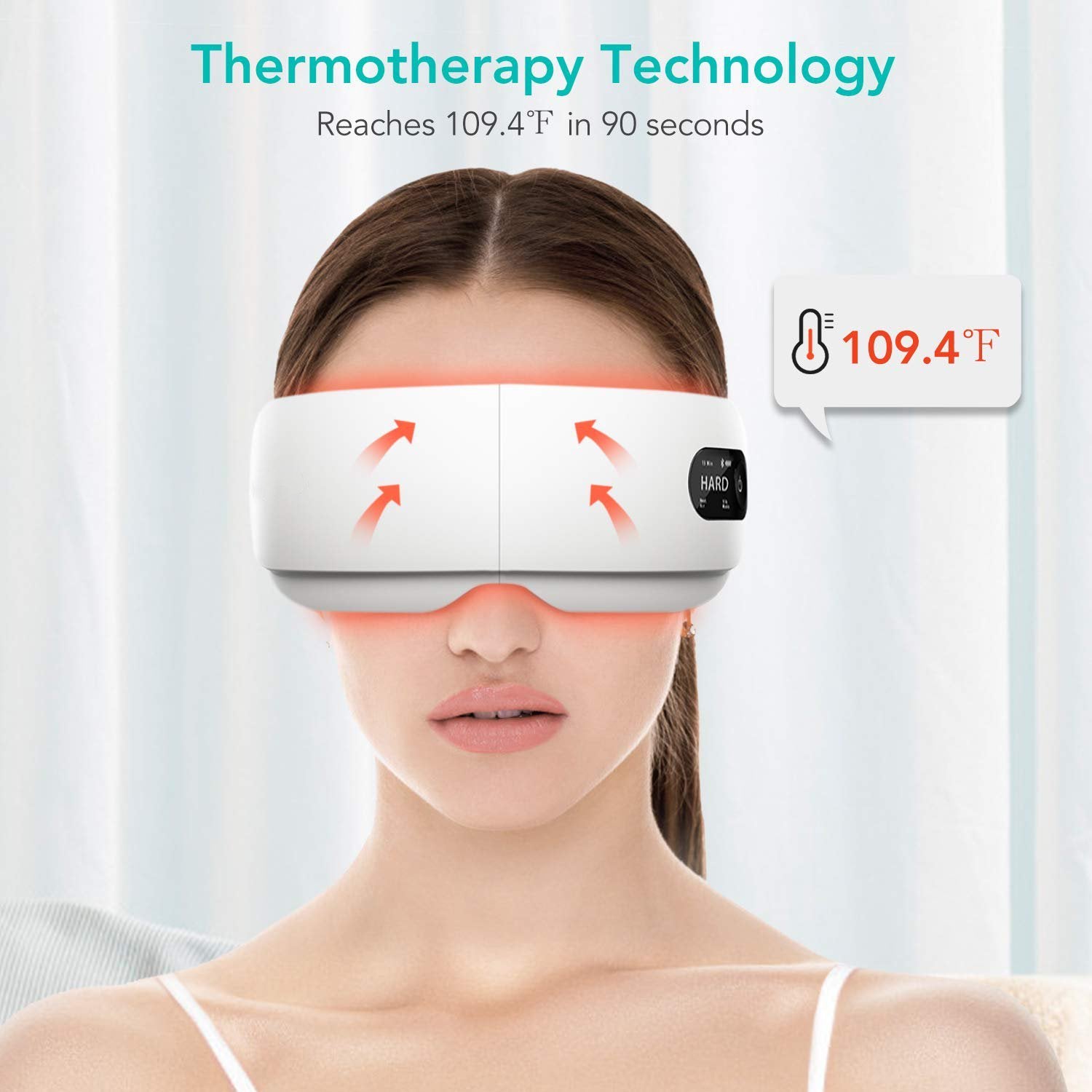 Load image into Gallery viewer, Naipo Electric Eye Massager with Heat, Vibration, Air Pressure - NAIPO
