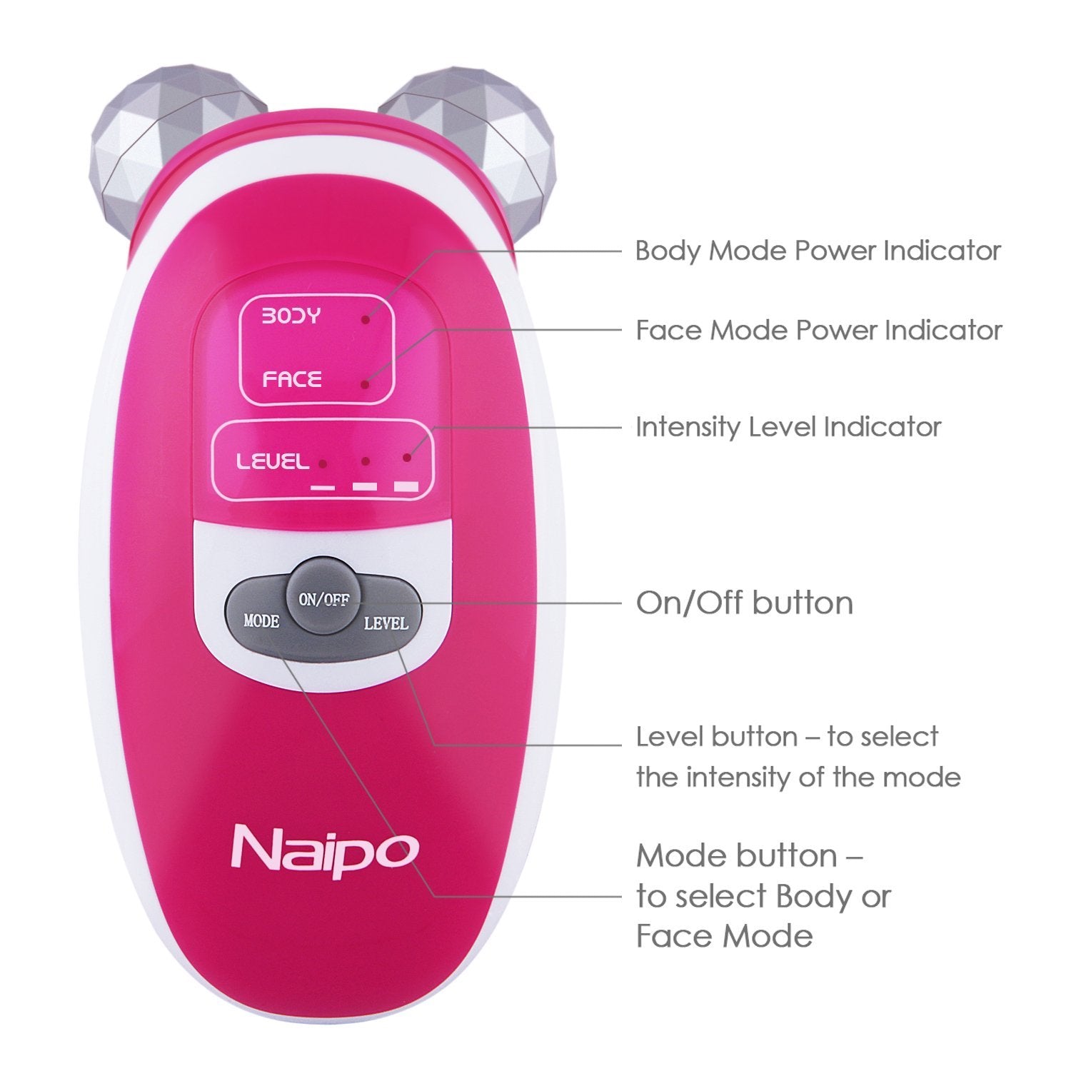 Load image into Gallery viewer, Naipo Handheld Face Massager Electric Roller - NAIPO
