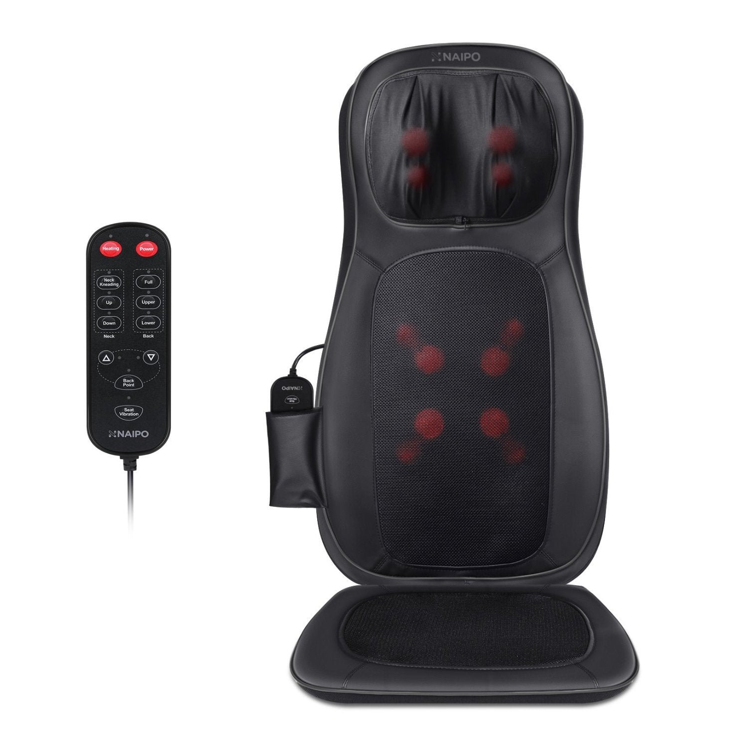Naipo Shiatsu Kneading Massager Neck & Shoulder Massager with Heat review -  The Gadgeteer