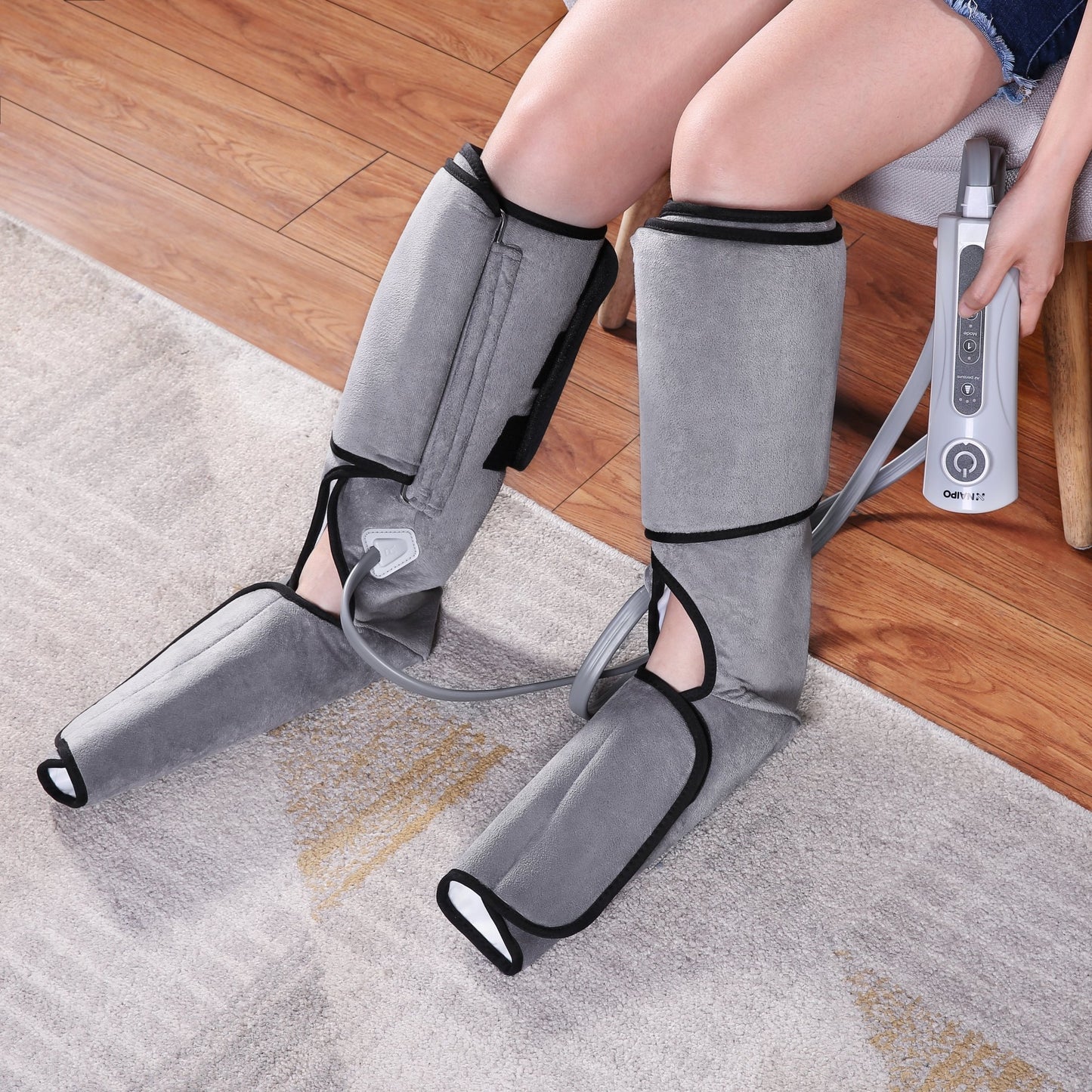 Naipo Neck & Back Massager + Rechargeable Leg Compression Massager