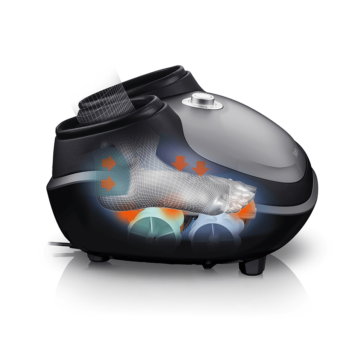Naipo Shiatsu Foot Massager with Heat Tapping Rolling and Air Compression for Foot Massage - NAIPO