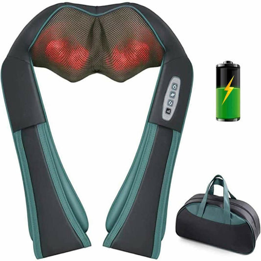 Naipo Shiatsu Neck Shoulder Massager Cordless Back Massager with Heat - NAIPO