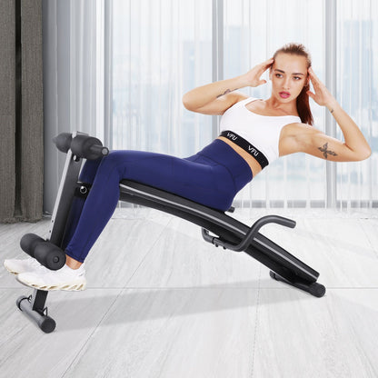Sit Up Ab Bench Adjustable|MaxKare Foldable Slant Board for Sit-up Abdominal Exercise|Utility Workout Equipment Bench for Home Gym|Decline Recline Situp Benches - NAIPO