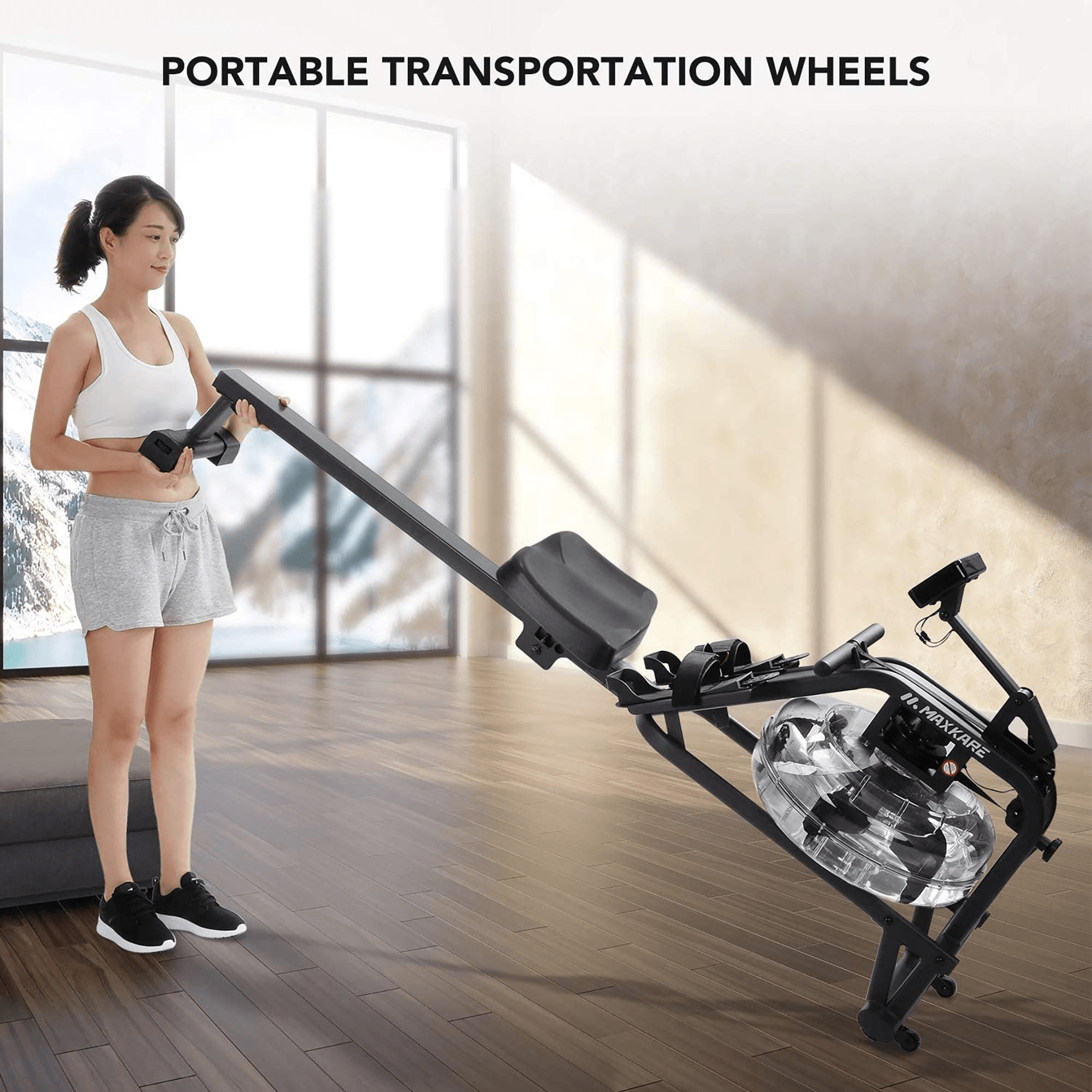 Load image into Gallery viewer, Water Rower Rowing Machine Foldable Water Resistance Row Machine - NAIPO
